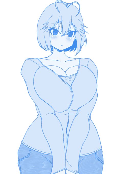 おっぺえ寄せるとハートになる女 