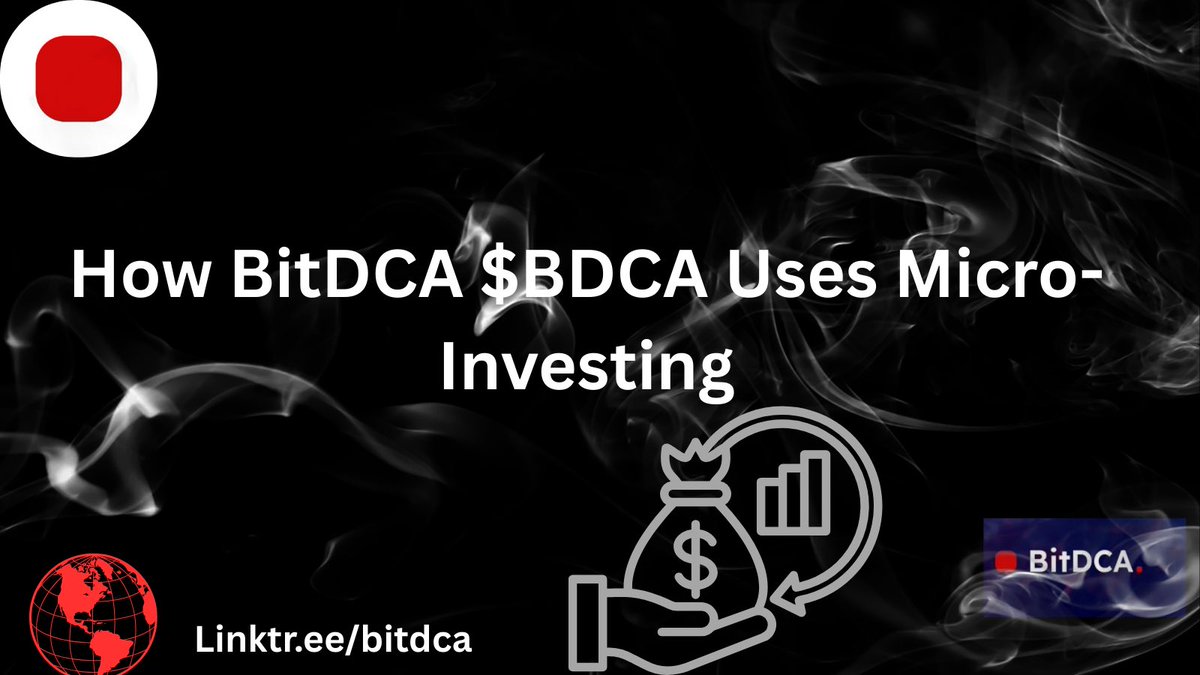 Investing in Bitcoin Just Got Simpler: How BitDCA ($BDCA) Uses Micro-Investing

Ever wanted to buy Bitcoin but felt intimidated by the big price swings or complex exchanges? 

The <a href="/bitdcaOFFICIAL/">BitDCA</a> project is tackling this with a unique approach: micro-investing. Instead of large,