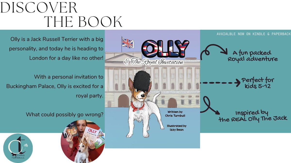 Illustrated once again by the amazing Izzy Bean, this story captures Olly’s cheeky terrier spirit perfectly.
It was such fun releasing this book during such a historic celebration! 🐾✨ #OllyAndTheJack #IzzyBean #KidsBooks #reading #books #dogs

linktr.ee/christurnbulla…