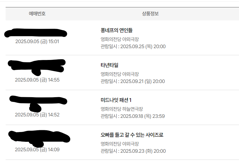 하 미드나잇패션1 겨우 잡았다 자리 쓰레긴데 걍 망원경 들고 가려고 ^^...... 첫번째 영화 잡고 미드나잇패션 잡는데까지 43분 걸림 ㄹㅈㄷ다