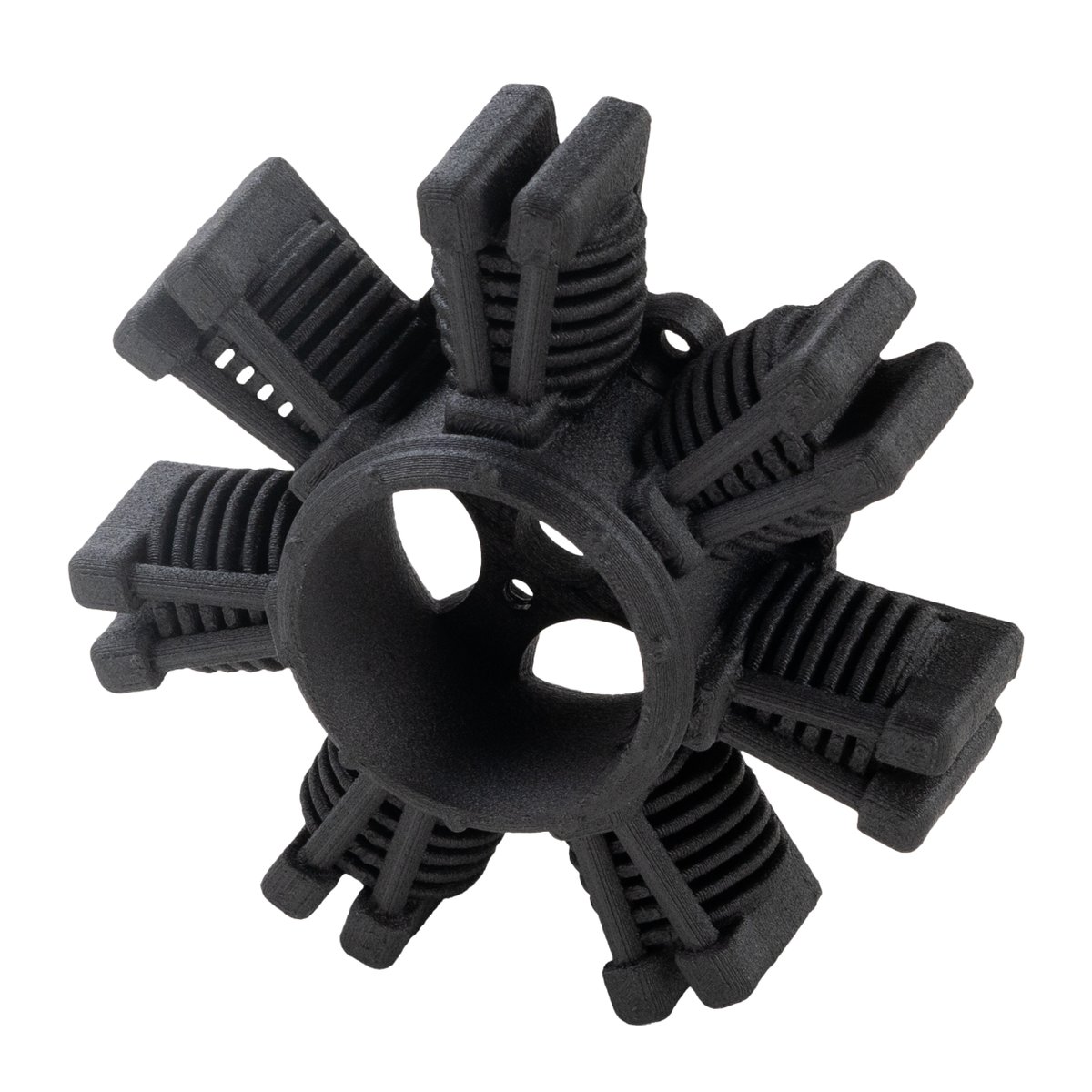 🛠️ Today’s Print Share — Where engineering precision meets sleek composite strength.

🔧✨ Printed in Fibreheart PET-CF, this 7-Cylinder Radial Engine balances form and function — dimensionally stable, crisp details, and low layer visibility to surfaces.

🧩 Model: 7-Cylinder