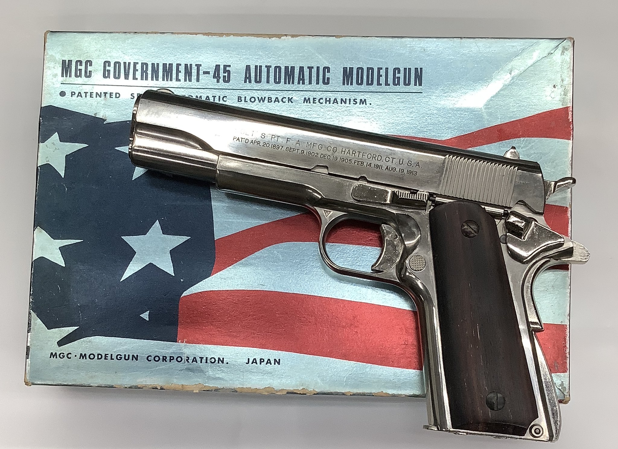 MGCガバメント45 完動品 MGC] コルト ガバメント .45 スーパーリアルHW/SRH モデルガン