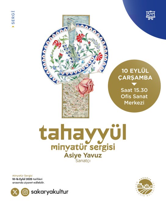 Sakarya’da “Tahayyül Minyatür Sergisi” Açılıyor