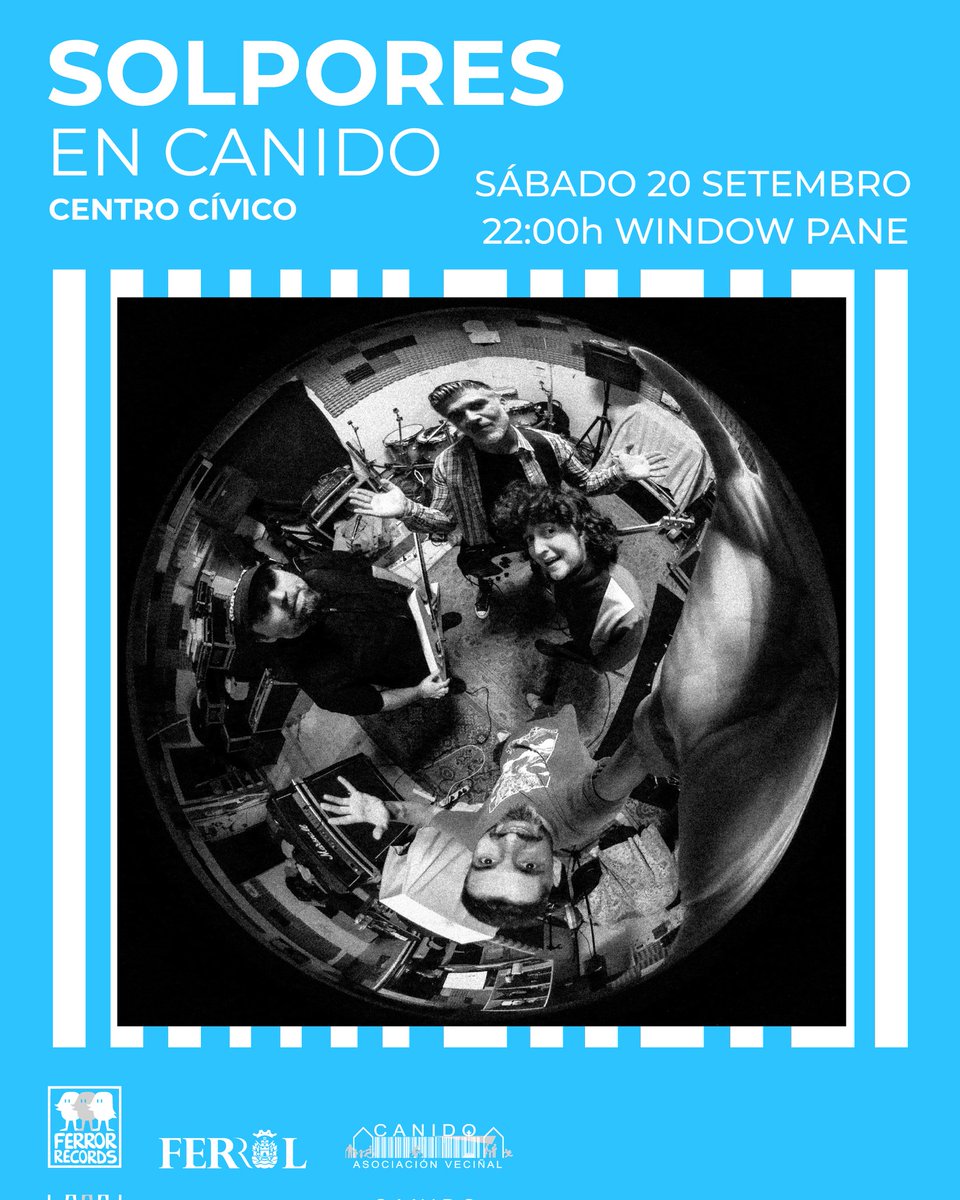 O próximo 20 de setembro temos a última cita desta quinta edición do Solpores en Canido con Ferror Records. 

22:00 Window Pane 

30 aniversario da banda ferrolá que o celebran presentando o seu novo traballo: "Anthitesis". Underground, hardcore, metal e honestidade.