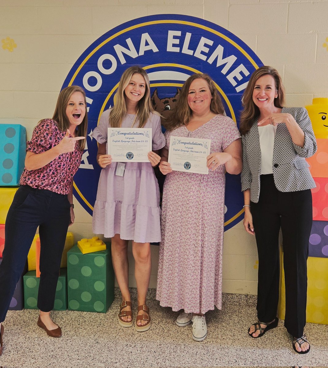 SUPER SUCCESS! Our 3rd grade team was #1 in the district AND above the state average for students who scored proficient and distinguished on the ELA Milestones 24-25! Congratulations ladies, let's do it again this year!