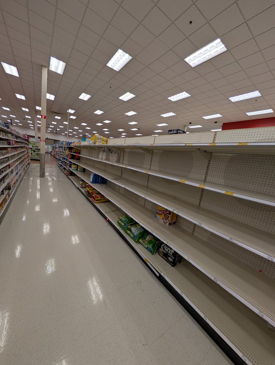 The local con cleaned the shelf of litter... 😳