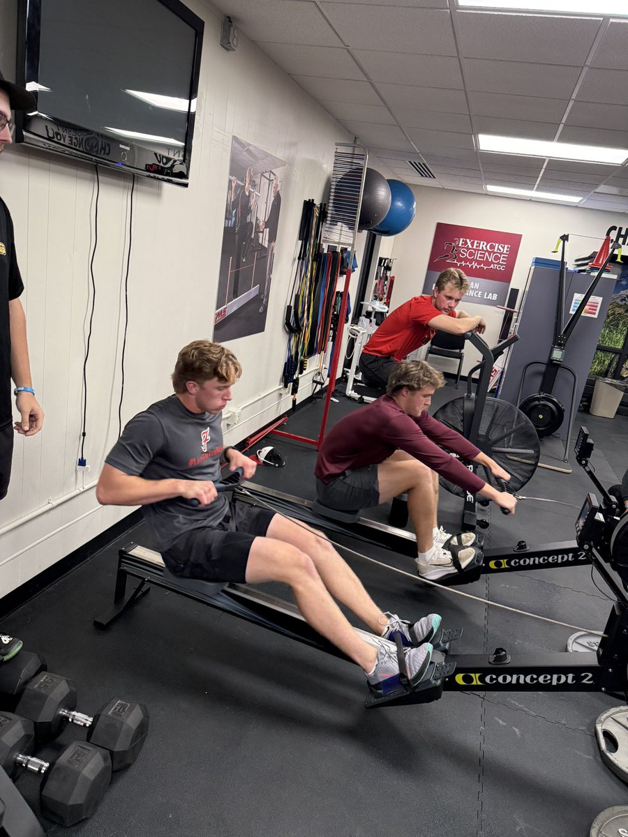Pure test of toughness tonight. 500M row head-to-head. The <a href="/BrockDepute/">Brock Depute</a> death machine at <a href="/ATCCBaseball/">Alexandria College Legends Baseball</a> 

<a href="/jonah_dejong/">Jonah DeJong</a> <a href="/alexblume11/">alex blume</a>