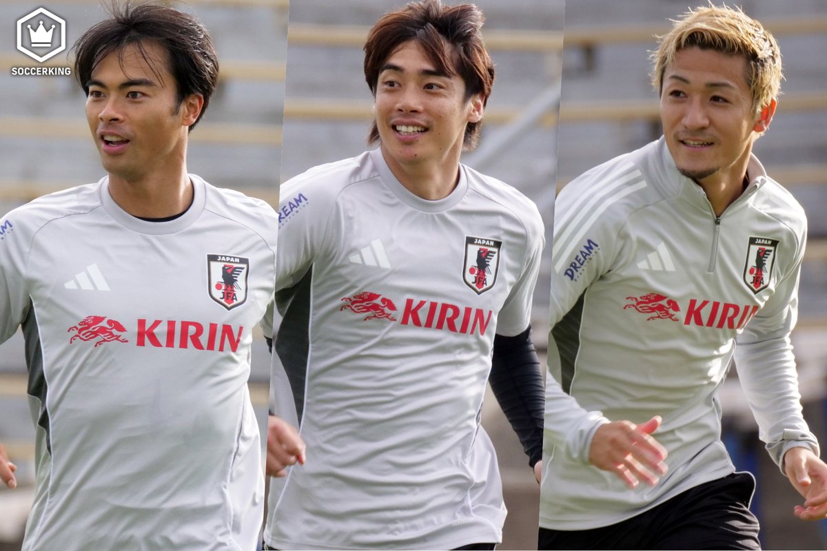 🇯🇵レポート📝
日本代表の新オプションに？伊東純也が左WBでプレー…2日後に迫ったメキシコ戦へ27名で練習実施
soccer-king.jp/news/japan/nat…

🗣️編集部より
「名波コーチ主導のもと最終ラインからの配球でシュートまで持ち込む形を練習。三笘、伊東、前田の3人が左WBを務めました」