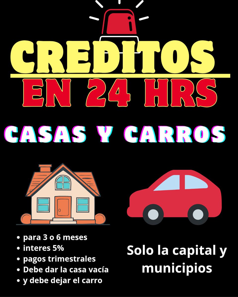 mariaconcepci23's tweet image. CRÉDITO HIPOTECARIO Y PARA AUTOS EN 24 Hrs. Solo Guatemala tel 3056-9755
