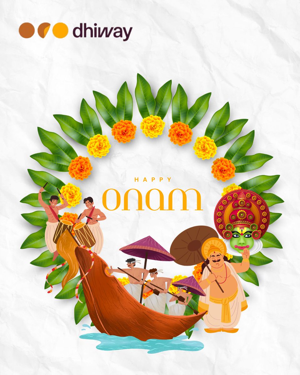 Happy Onam! 🌼

Wishing everyone joy, prosperity, and harmony on this special day of togetherness

~ DhiwayTeam