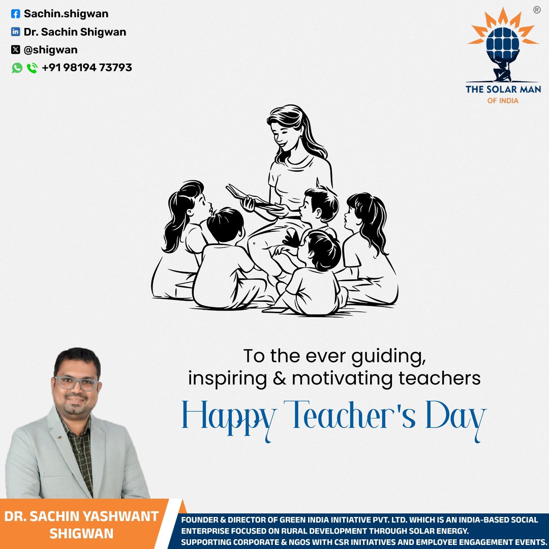 Shigwan's tweet photo. Happy Teachers Day 
@narendramodi @Dev_Fadnavis @AmitShah @myogiadityanath @PMOIndia @CMOMaharashtra https://t.co/vdldCWFNf8