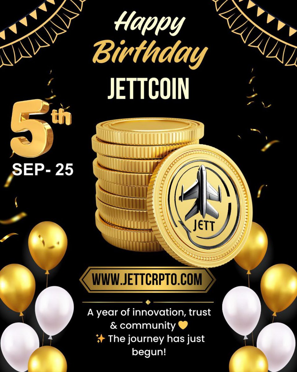 Jett_Utility's tweet photo. 🎉 Congratulations to the #JETT_Crypto community.

🎯 #JETT_Coin has hit one year today.

💪 Hodl it tightly   
💥 Let's bring the Glory to all
🔥 Make a Better future with #JETT

More excitement awaits 🥳

Grab NOW to secure your future 🤩

🌐 Website: https://t.co/67jLFdemHl

For details about ICO 2 Presale & Withdrawal, please visit here: https://t.co/rwn2CY1OO3

#JETT to the Space 🌌🚀

Thanks for your overwhelming support and patience 🙏