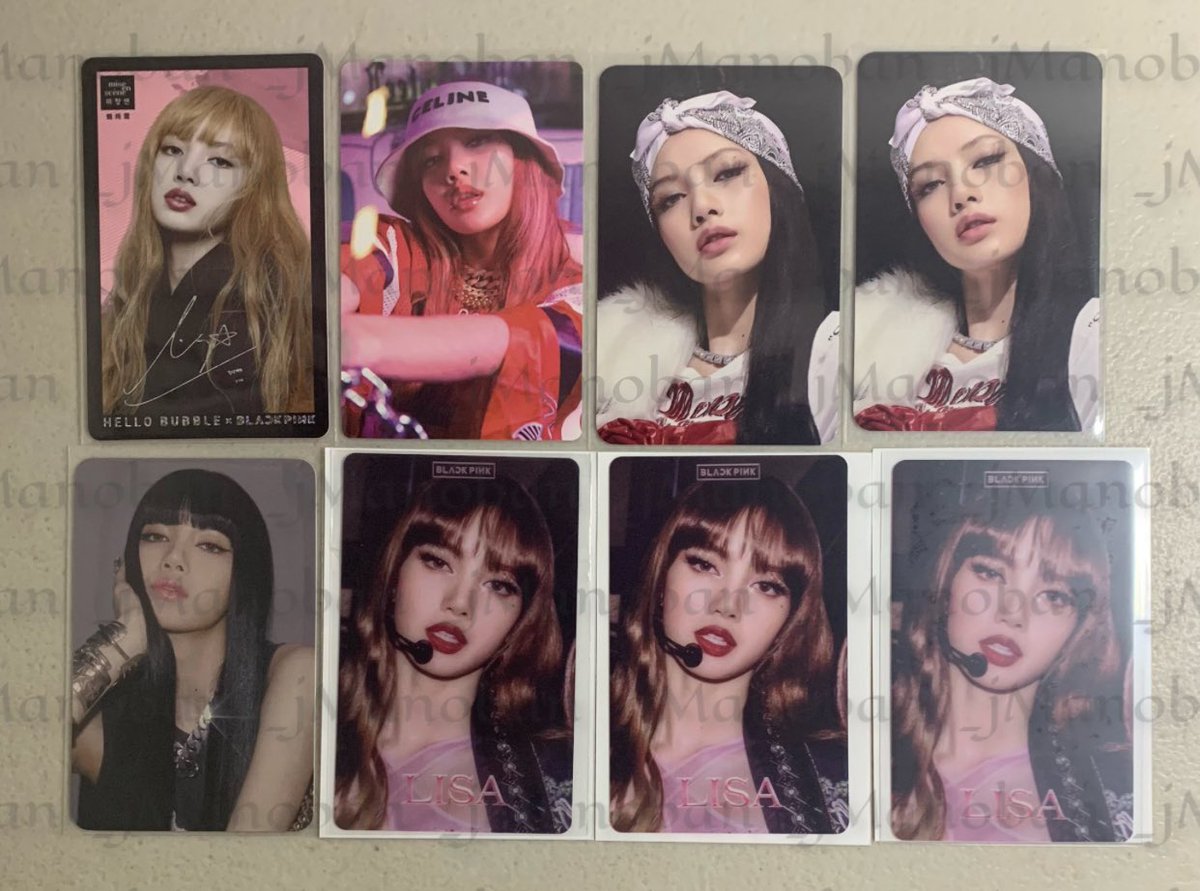 IC / Interest Check

Blackpink Assorted Photocards

- onhand 
- mostly mint condition
- x sensitive
- offer price
- set only

RFS: Decluttering

*can be traded to lisa alter ego pob &amp; pc

🏷 wts lfb bp lisa rosé jennie jisoo pc poca 포카 블랙핑크
