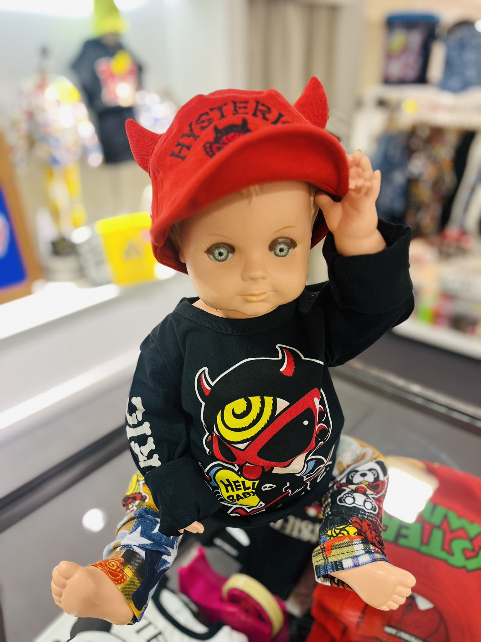 ヒステリックミニ デビル ブルマ 帽子 セット販売 Hysteric Mini Direct Web Hystericmini DEVILしっぽ付き デニム