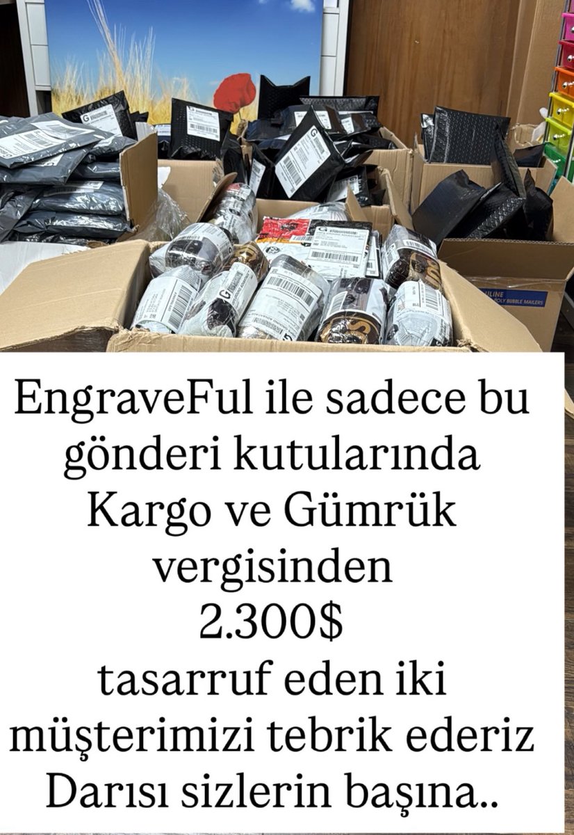 Zorluklar karşısında gösterdiğiniz direnç sizi daha dayanıklı yapar, söz konusu ticaret ise Kârınızı katlar…!

De Minimis sonrası Tr den gönderim için dertlenen yeni 2 müşterimizin 3 günlük siparişinde vergi ve kargo operasyon kârı 2.300 USD..!

Onlar artık Dispatch USA diyor.