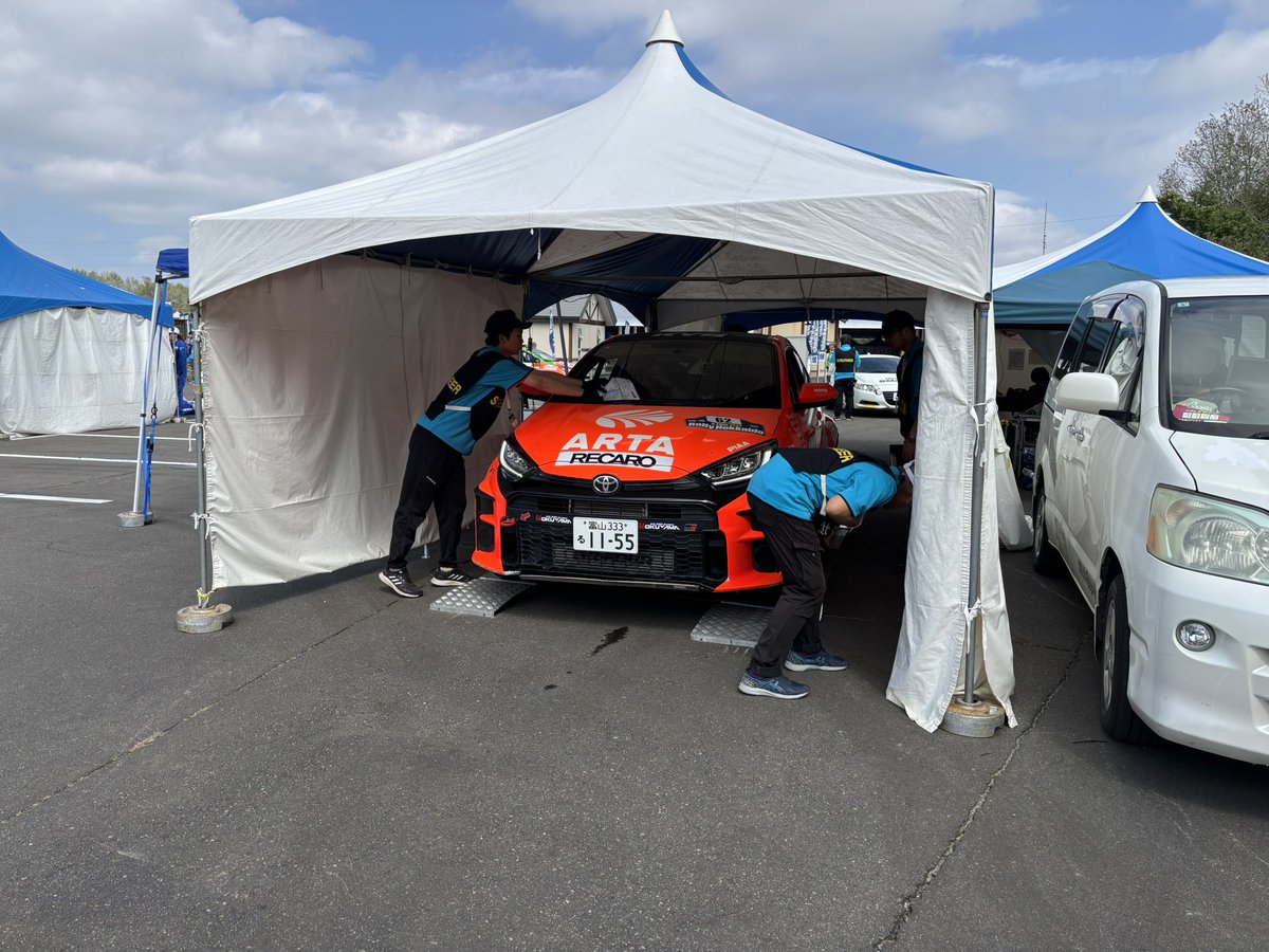 車検無事に合格💮しました！

最終調整して帯広駅に向かいます

#ARTA
#ラリー北海道2025