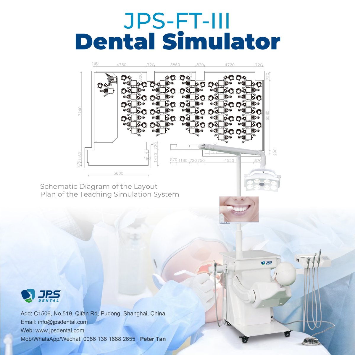 A well-designed simulation lab is key for effective dental training. JPS offers tailored schematic diagrams for installing our simulators - maximizing your space and educational impact. #ONESTOPSOLUTION Learn more: jpsdental.com