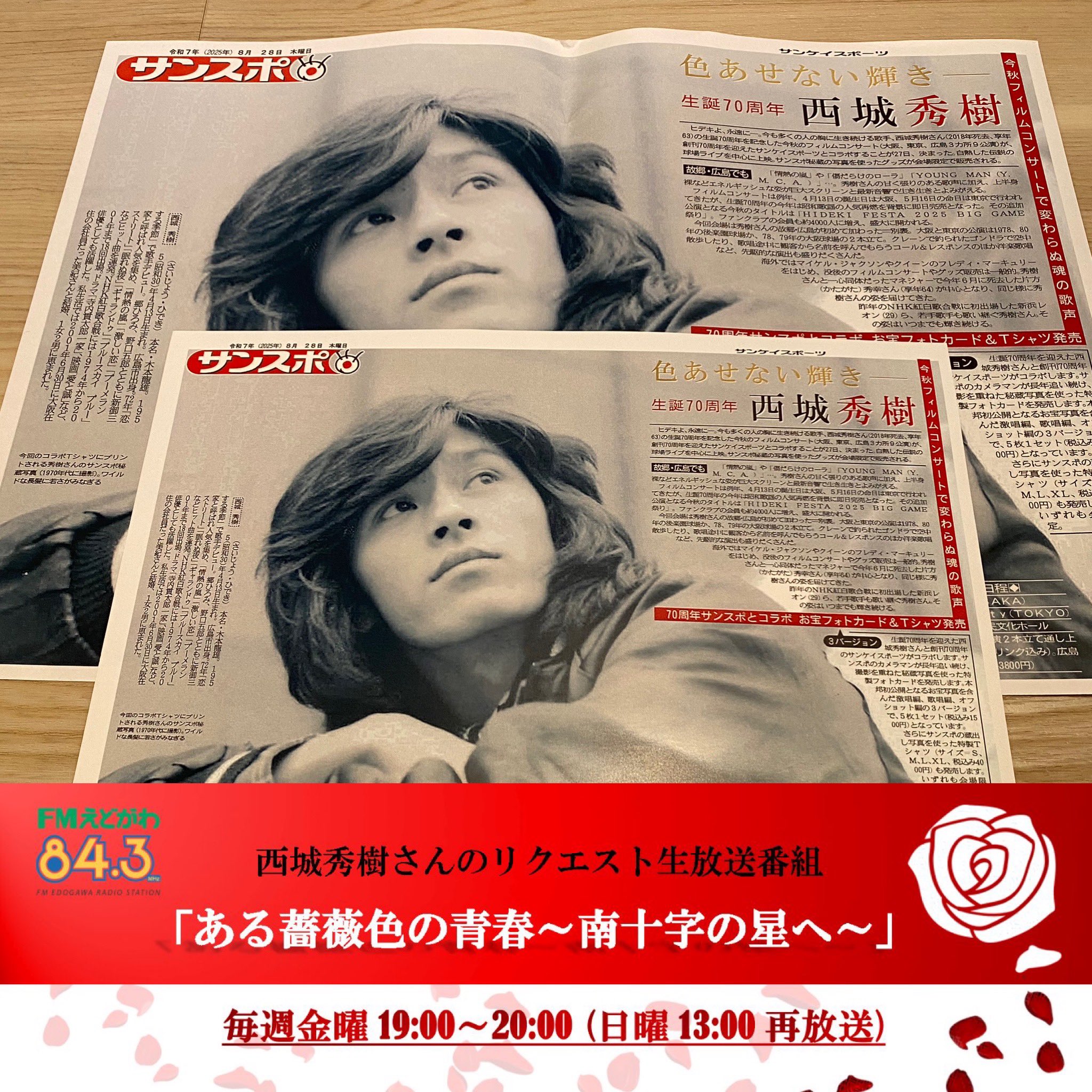 西城秀樹　いくつもの星が流れ　ポスター② 西城秀树- 豆瓣