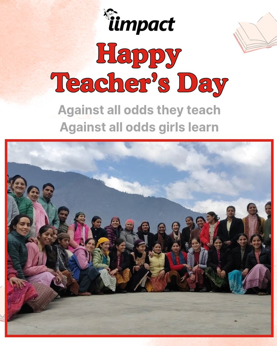 iimpactindia's tweet photo. Our teachers are the heart of IIMPACT’s GCEP. 💛
Despite coming from difficult backgrounds, they rise every day to empower girls through education — and in doing so, empower themselves. 🌟

#HappyTeachersDay #IIMPACT #Changemakers https://t.co/7pm64d26nx