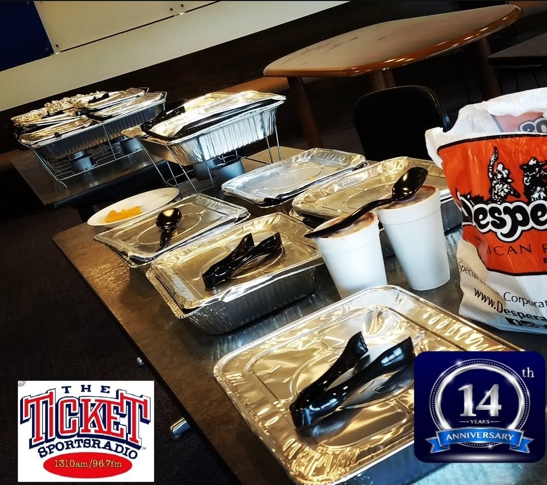 DesperadosTacos's tweet photo. Not only is it our 14th season as the Official Food Sponsor for @dfwticket 's Dallas Cowboys Pre &amp; Postgame Show, but then Cobra shows up with Despies swag for halftime! Good day. https://t.co/QSJVNXVRzD