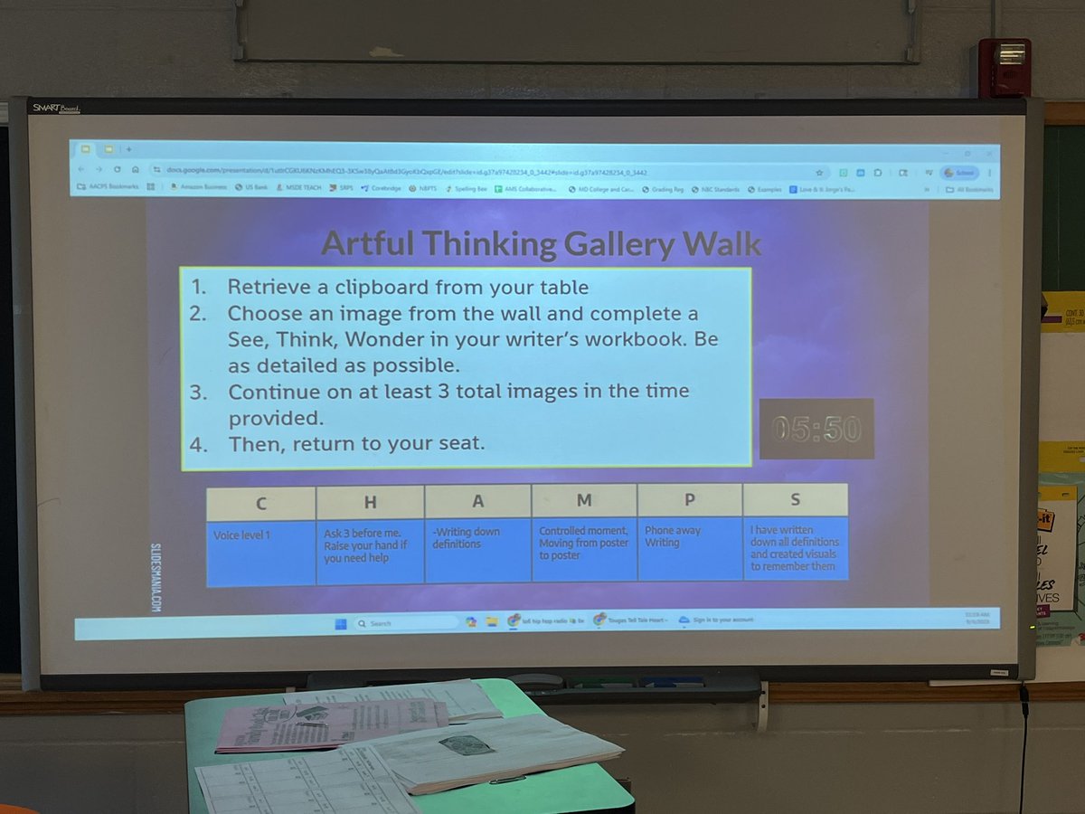 We’re incorporating art, movement, and discussion into the pre-reading activities for our study of Tell Tale Heart in Mr. Tougas’ 8th grade LA class <a href="/AnnapMSAACPS/">Annapolis Middle School</a> #belonggrowsucceed <a href="/SREILAACPS/">SREIL MS AACPS</a>