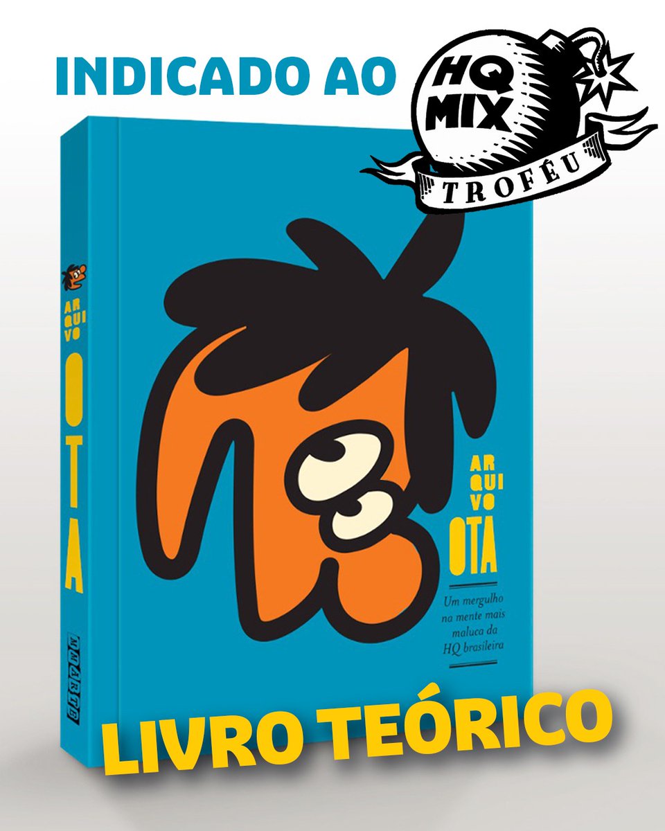 SEXTOU com o ARQUIVO OTA indicado ao <a href="/trofeuhqmix/">Troféu HQMIX</a> 2025 como Livro Teórico 💙💛💙💛

O artbook que <a href="/martinez_m/">Marcelo Martinez</a> e eu produzimos em homenagem ao saudoso <a href="/RelatorioOta/">Ota</a> (1954-2021) passa pelos seus 50 anos dedicados ao mercado editorial brasileiro: 
mmarteproducoes.com/product-page/a… VIVA O OTA!