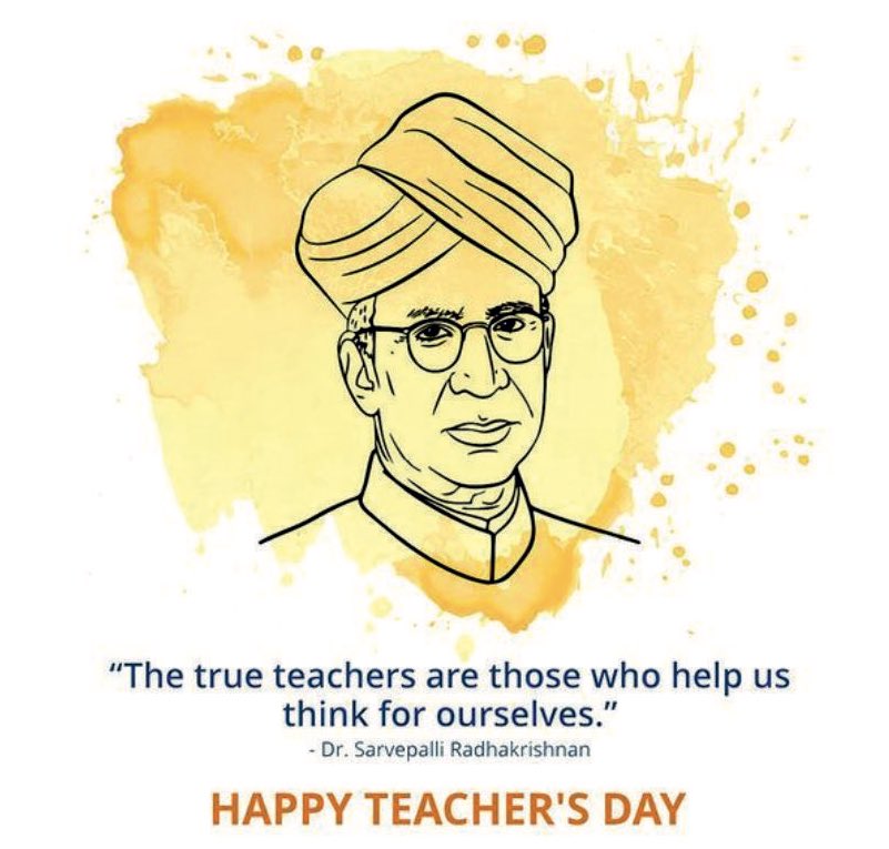 Remembering Bharat Ratna Dr. Sarvepalli Radhakrishnan Ji; a visionary scholar, philosopher, and leader whose wisdom continues to inspire generations.  On this Teachers’ Day, we pay our heartfelt tribute to the guiding lights who nurture young minds, ignite curiosity, and