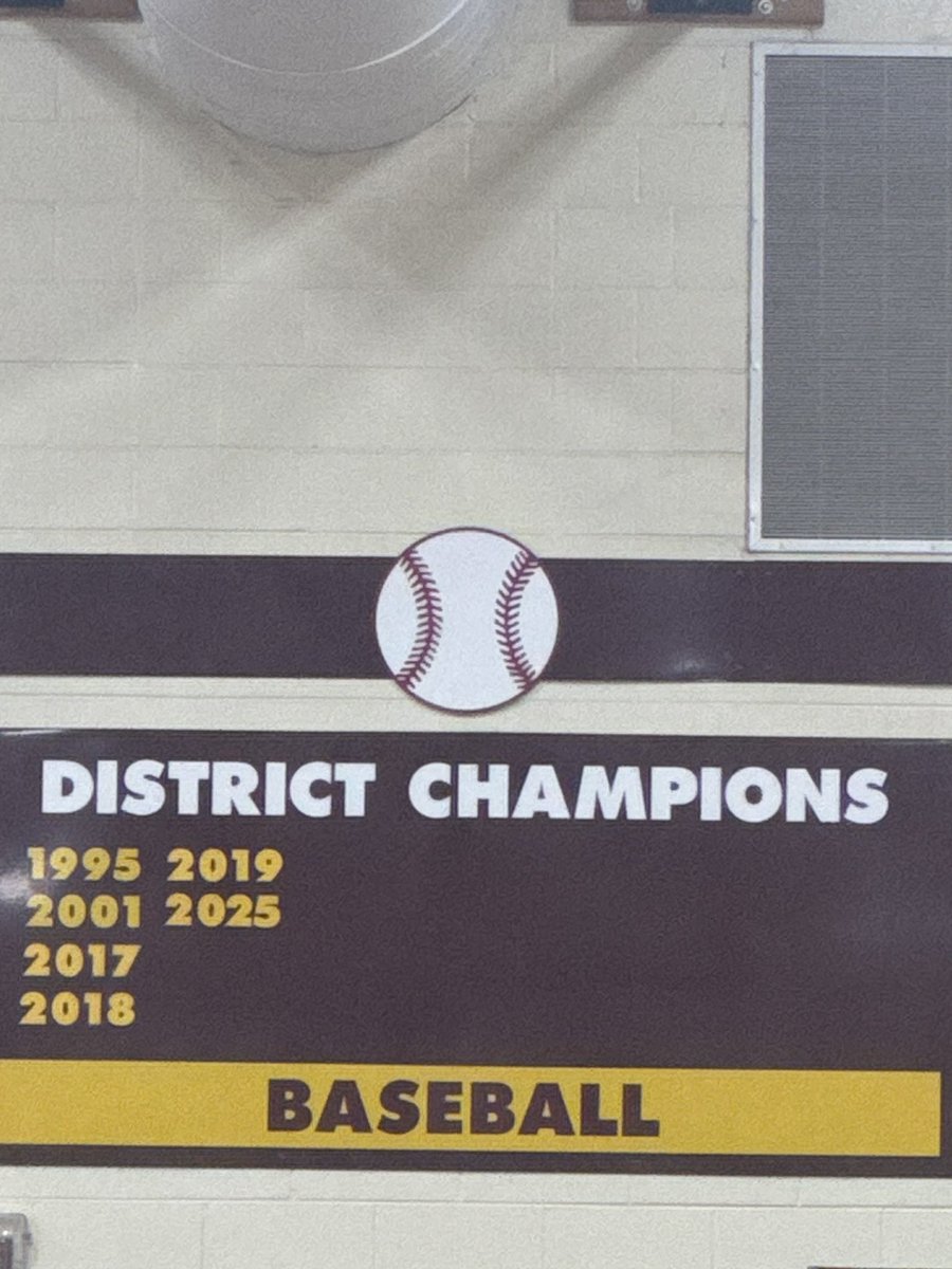 New banners up in the gym: Back-to-Back @SWBL Champs 🏆 and a District Championship! Forever proud of our guys. #littlethings