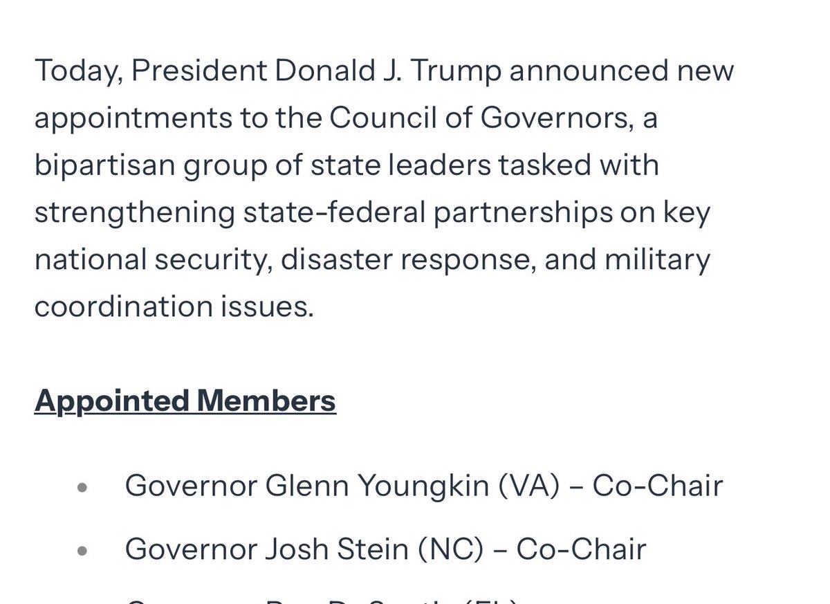 what a dumbass president we have then who appoints someone unfit to run a state to co-lead the council on governors