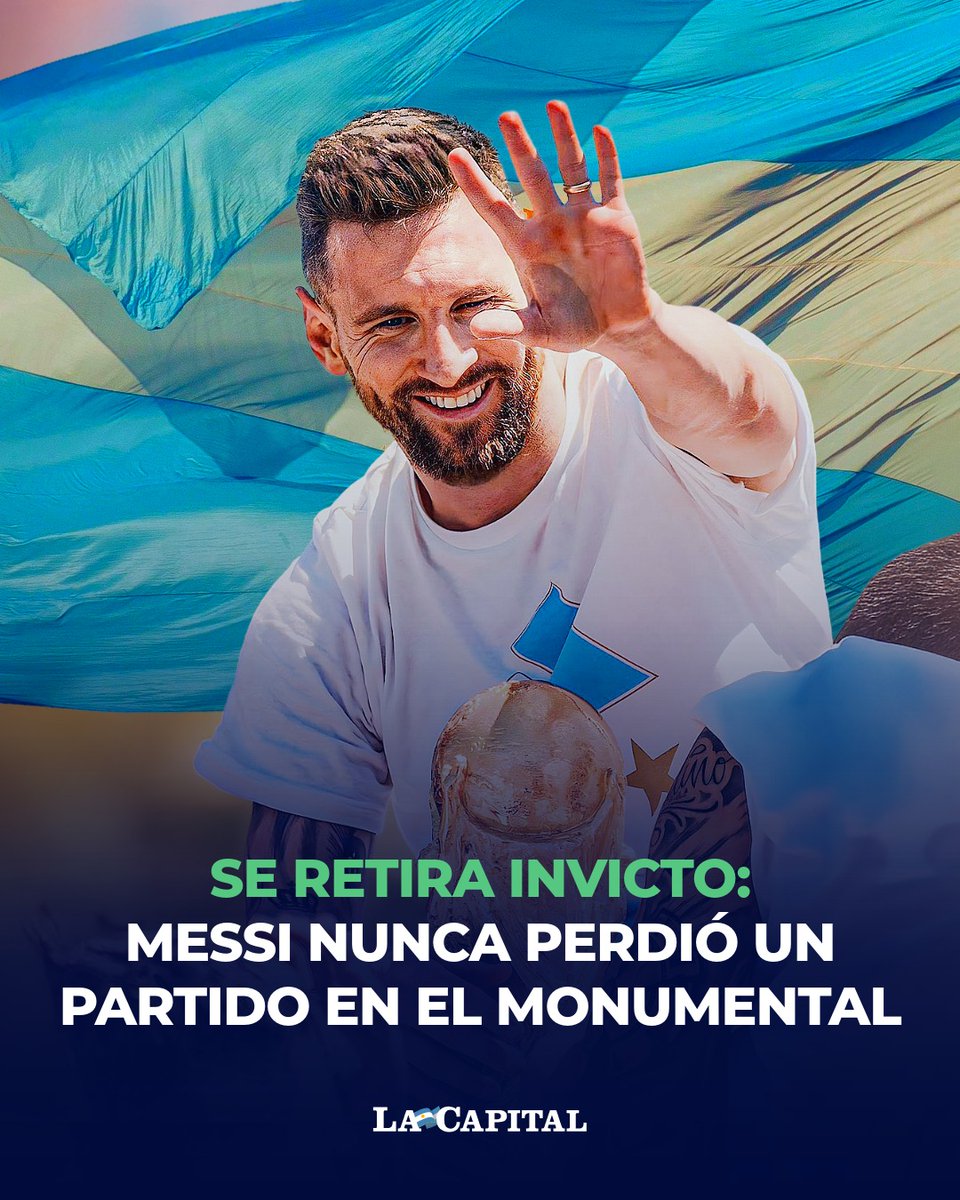 EL MEJOR DEL MUNDO SE RETIRA INVICTO 🇦🇷🤯

Lionel Messi se despide invicto del estadio Monumental: 28 partidos, 22 triunfos, 6 empates y 30 participaciones de gol en una cancha que le sienta muy bien.