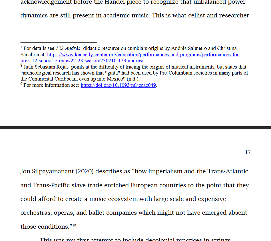 Some of my more scholarly work is contributing to the expansion of string pedagogy in surprising ways. Esteban Hernández Parra's very recent dissertation cites one of my pieces about slave orchestras!

hdl.handle.net/2022/33684