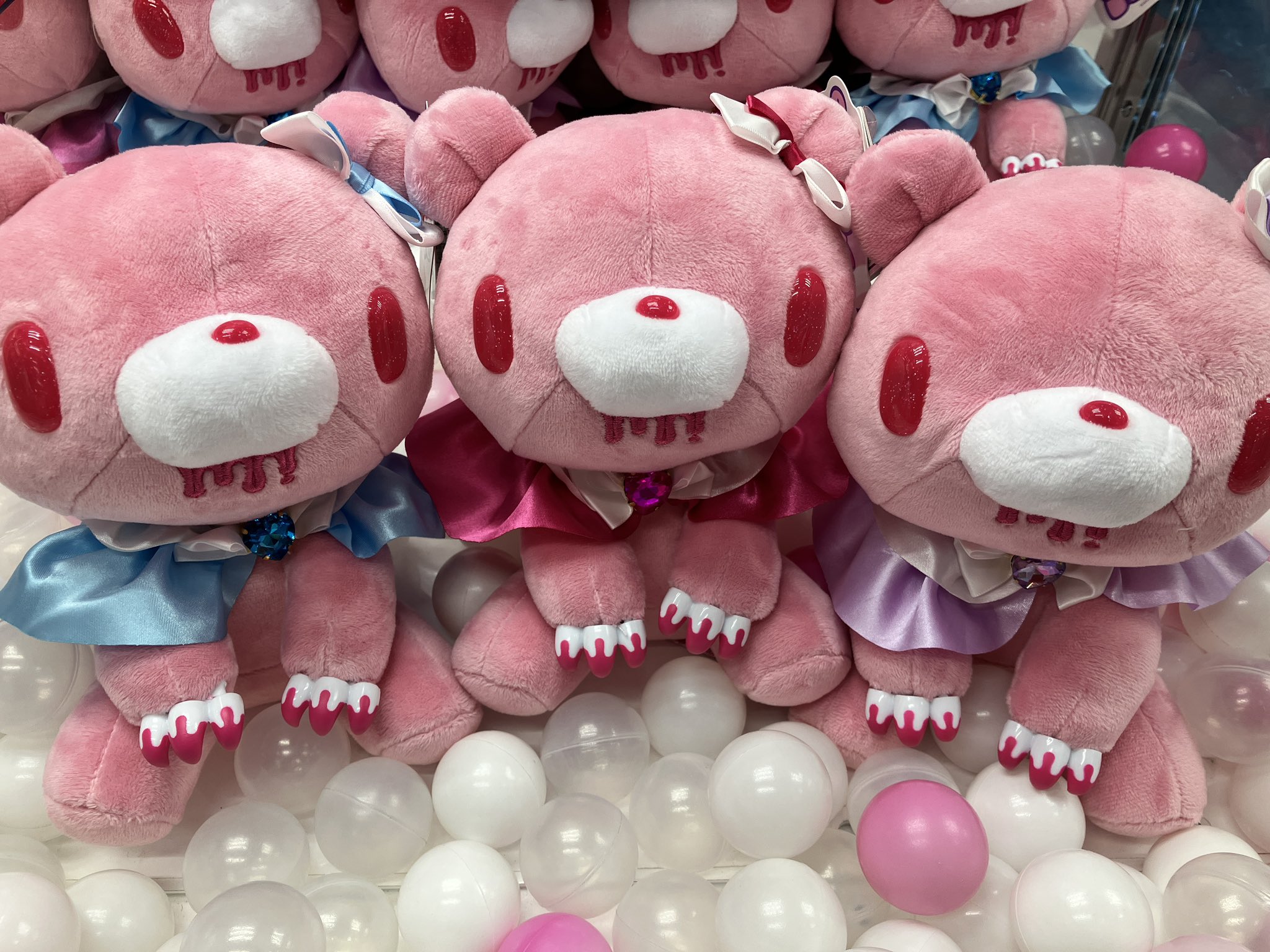 チャックスGP グルーミー　ぬいぐるみ　21周年　ピンク　グリーン　タイトー チャックスGP グルーミー ぬいぐるみ 21周年 ピンク グリーン