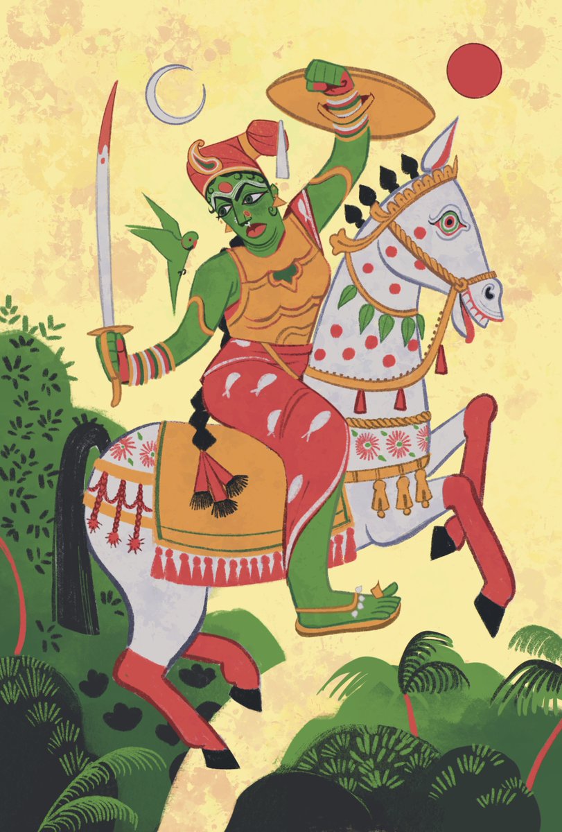 nabihaiderali's tweet image. Meenakshi — "The one with the fishlike eyes," warrior-queen of Madurai