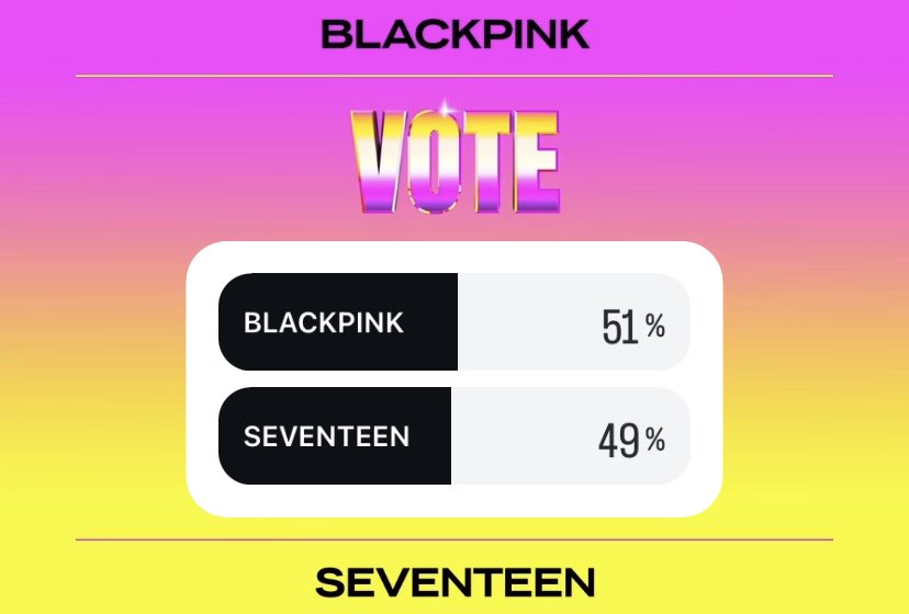 #BLINKS WIDEN THE GAP C’MON VOTE!!!!!

🔗 instagram.com/stories/mtv/37…