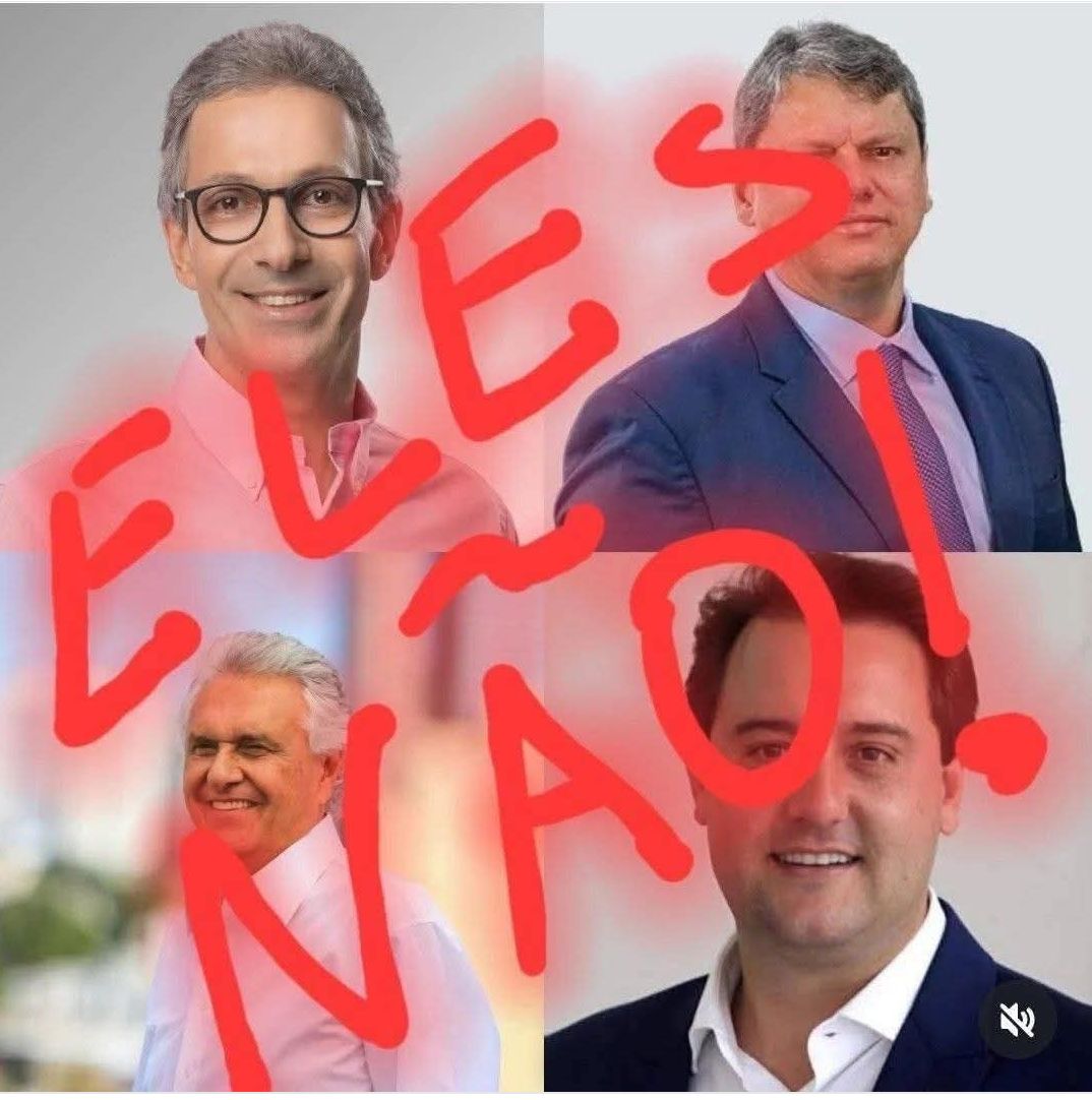 Maior retrocesso desde 2017???
Sair de um "ELE NÃO" para "ELES NÃO"!!!