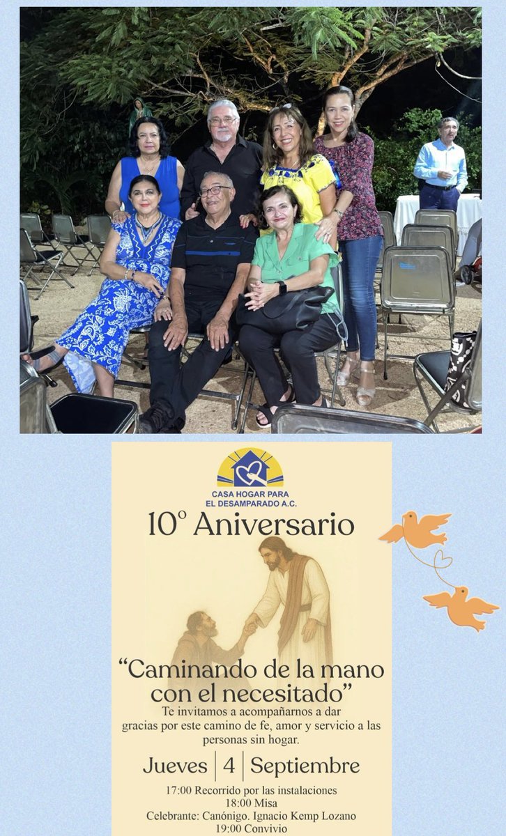 En el aniversario 10* del Samaritano, después de la misa con el Padre Ignacio Kemp, mi madre y las tías colaboradoras 🙏🏼

“El amor es la fuerza más humilde, pero la más poderosa de la que dispone el ser humano”