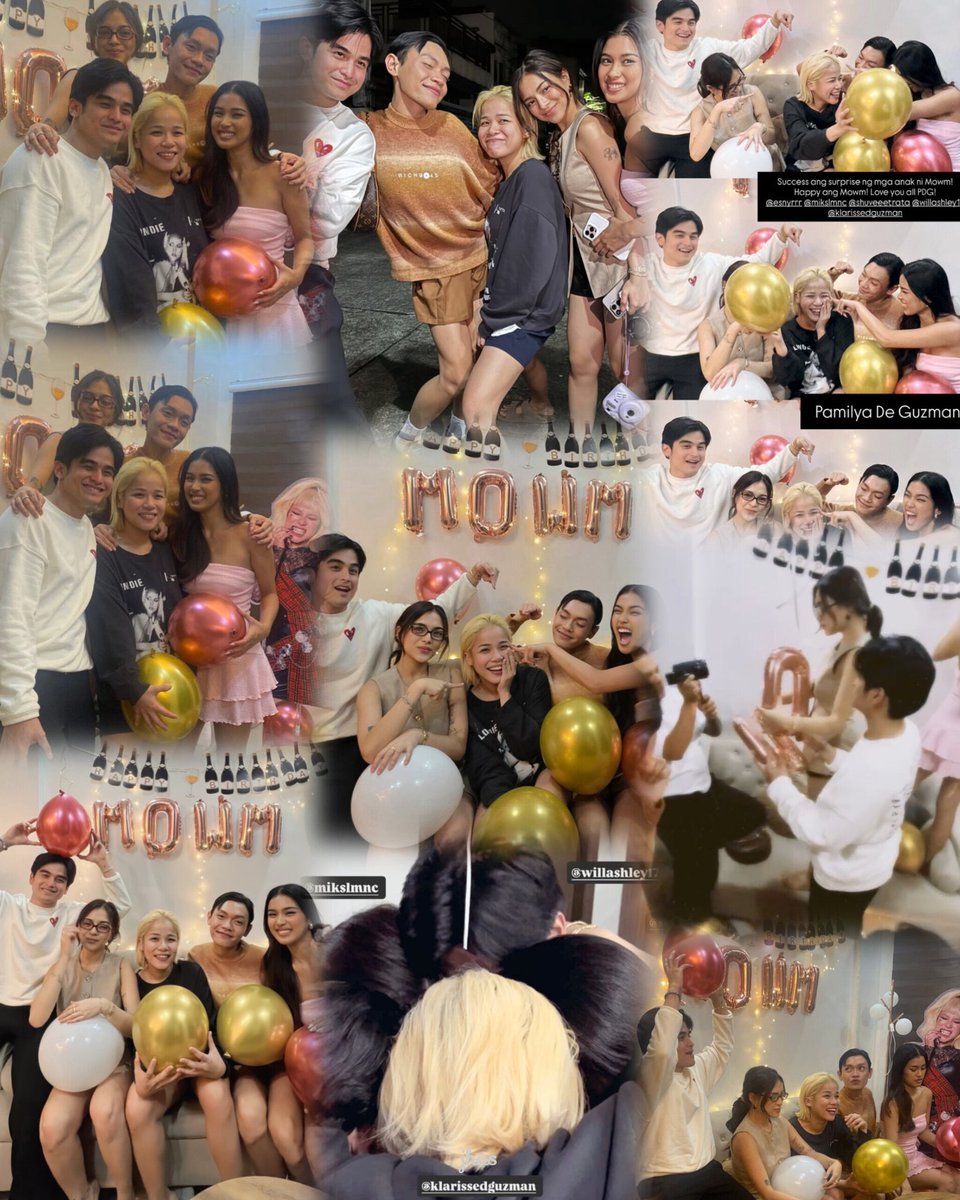 Jhaslyn19's tweet photo. I never doubt the kids na magSurprise sila for their Mowm Klang's bday. Naramdaman ko na yun eh - the love &amp; gratitude they pour out for Klarisse is evident. She’s the glue that holds their family together, the unwavering matriarch who binds them with her strength &amp; love 🥹🥰 https://t.co/Z4FgNMJ0bK