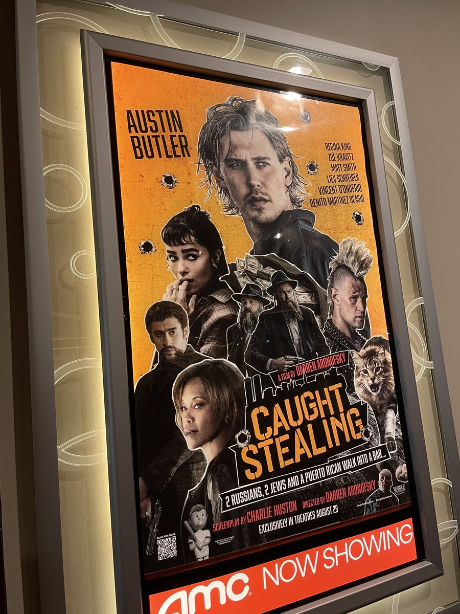 yo CAUGHT STEALING was sick as hell. laughed a lot. shocked a lot.

you can’t run forever, right? Really great characters. Austin Butler is incredible, dude.

Aronofsky having FUN here

very moved by the freneticism, all a result of how we respond to the unfair hands we’re dealt