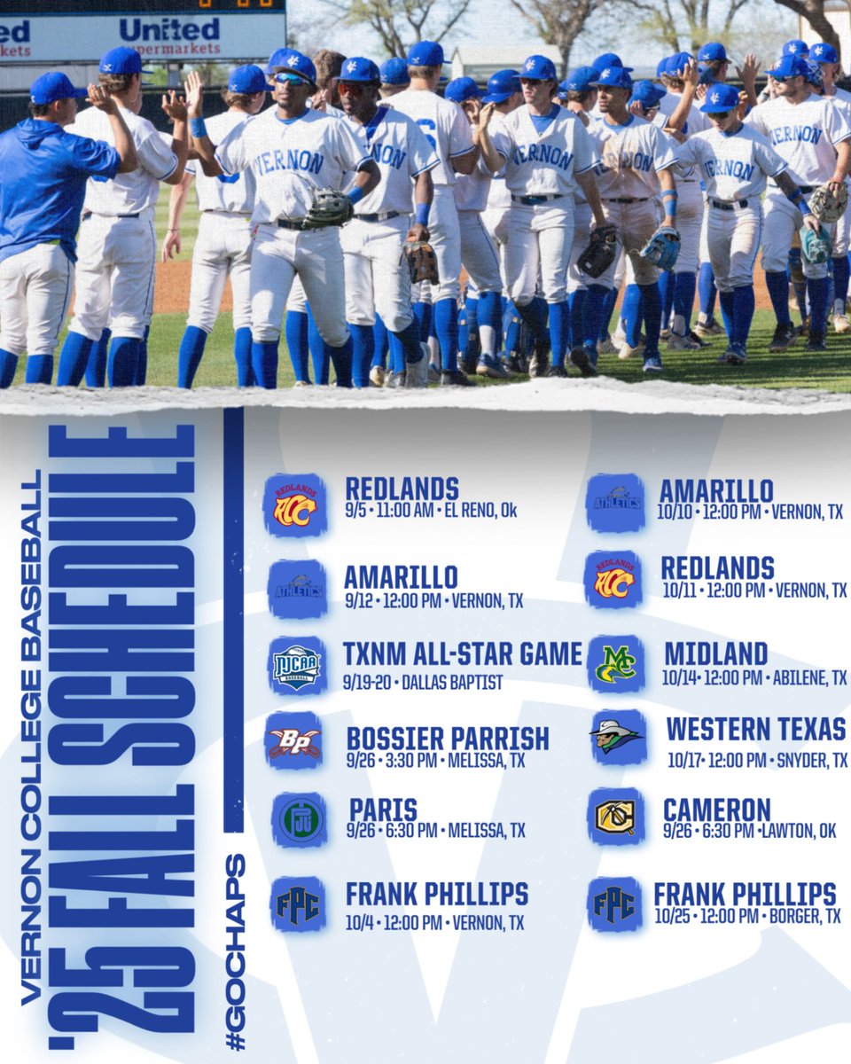 Our '25 Fall Schedule
#GoChaps