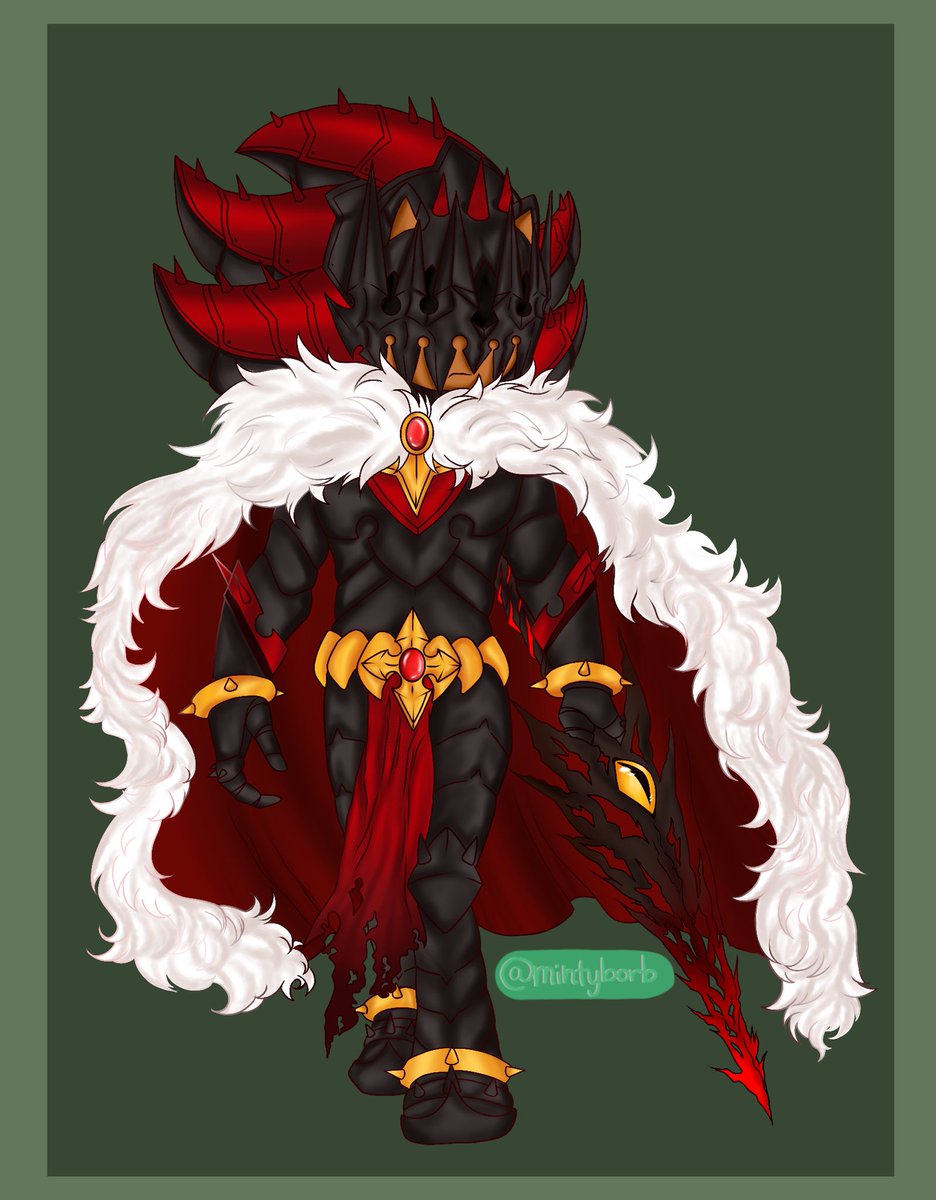 mintyborb's tweet photo. This is what happens when you commission me: I go overboard on rendering
Comm for @mayli_draws !!
~~~~~
All Hail King Shadow
#ThePrinceofBlackArms #PoBA #PrinceofBlackArms https://t.co/EZ3jLwF5k3