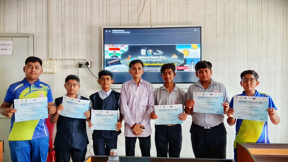 ATL- SSAHS SCHOOL Sihor Bhavnagar (@vgs1848911) on Twitter photo 23rd Aug National Space Day Gujcost and <a href="/RSCBhavnagar/">Regional Science Centre (RSC)Bhavanagar</a> held many activities program so our ATL students participated in and achieved certificate by <a href="/InfoGujcost/">Gujarat Council on Science & Technology 🇮🇳</a> <a href="/RSCBhavnagar/">Regional Science Centre (RSC)Bhavanagar</a> <a href="/isro/">ISRO</a> also thanks to
<a href="/krcscbhavnagar/">Kalyan Regional Community Science Centre-Bhavnagar</a> <a href="/iharshadjoshi/">Harshad Joshi 🇮🇳</a> <a href="/iplab_bvn/">IP & Innovation Lab, Bhavnagar 🇮🇳</a> 23rd Aug National Space Day Gujcost and <a href="/RSCBhavnagar/">Regional Science Centre (RSC)Bhavanagar</a> held many activities program so our ATL students participated in and achieved certificate by <a href="/InfoGujcost/">Gujarat Council on Science & Technology 🇮🇳</a> <a href="/RSCBhavnagar/">Regional Science Centre (RSC)Bhavanagar</a> <a href="/isro/">ISRO</a> also thanks to
<a href="/krcscbhavnagar/">Kalyan Regional Community Science Centre-Bhavnagar</a> <a href="/iharshadjoshi/">Harshad Joshi 🇮🇳</a> <a href="/iplab_bvn/">IP & Innovation Lab, Bhavnagar 🇮🇳</a>