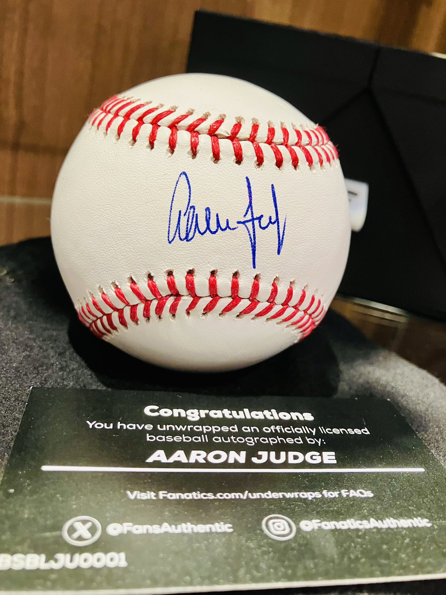 正規品！アーロンジャッジ　直筆サインボール MLB ホログラム Yahoo!オークション - 正規品 アーロン ジャッジ 直筆サイン