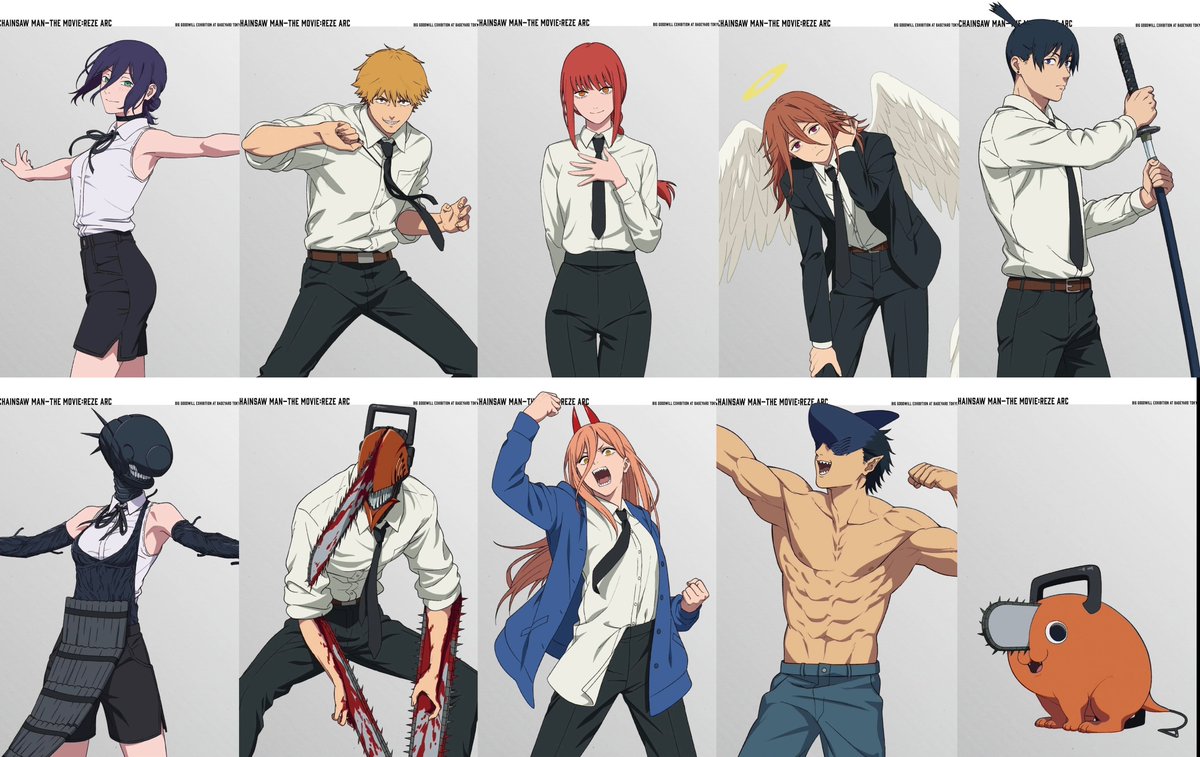 D_Kumii's tweet image. New Chainsaw Man illustrations