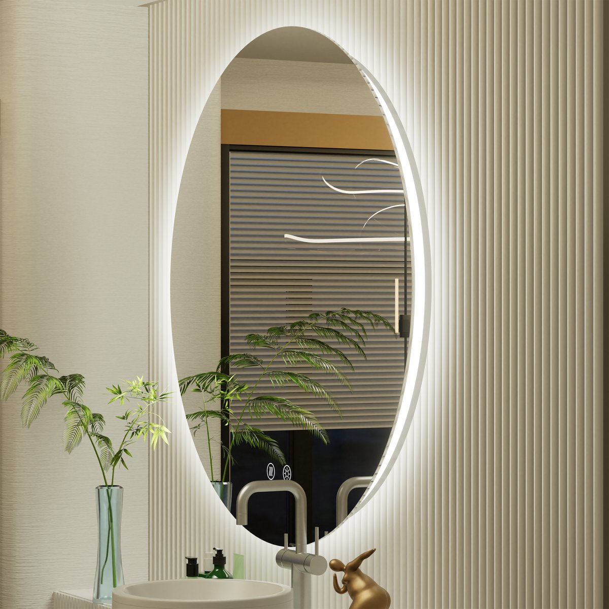 JSneijder2024's tweet image. Is your bathroom mirror smart enough? 🤔
Our LED mirror does it ALL:
☑️ 3 color temps + dimmable light
☑️ Auto anti-fog (60-min timer)
☑️ 6 sleek sizes (24"-40")
What’s your favorite feature? 😍
👉 See details: amazon.com/dp/B0C9BPY6QF
#SmartHome #BathroomTech #makeup #vanity