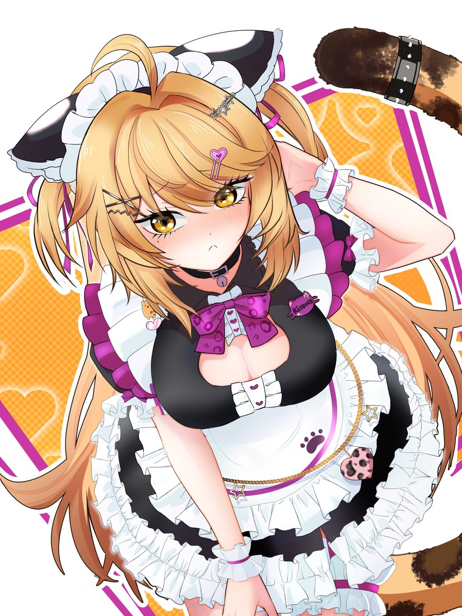 UMEnoEDA_Mejiro's tweet image. The maid outfit looked so lovely that I had to draw it!💛

#kiranart