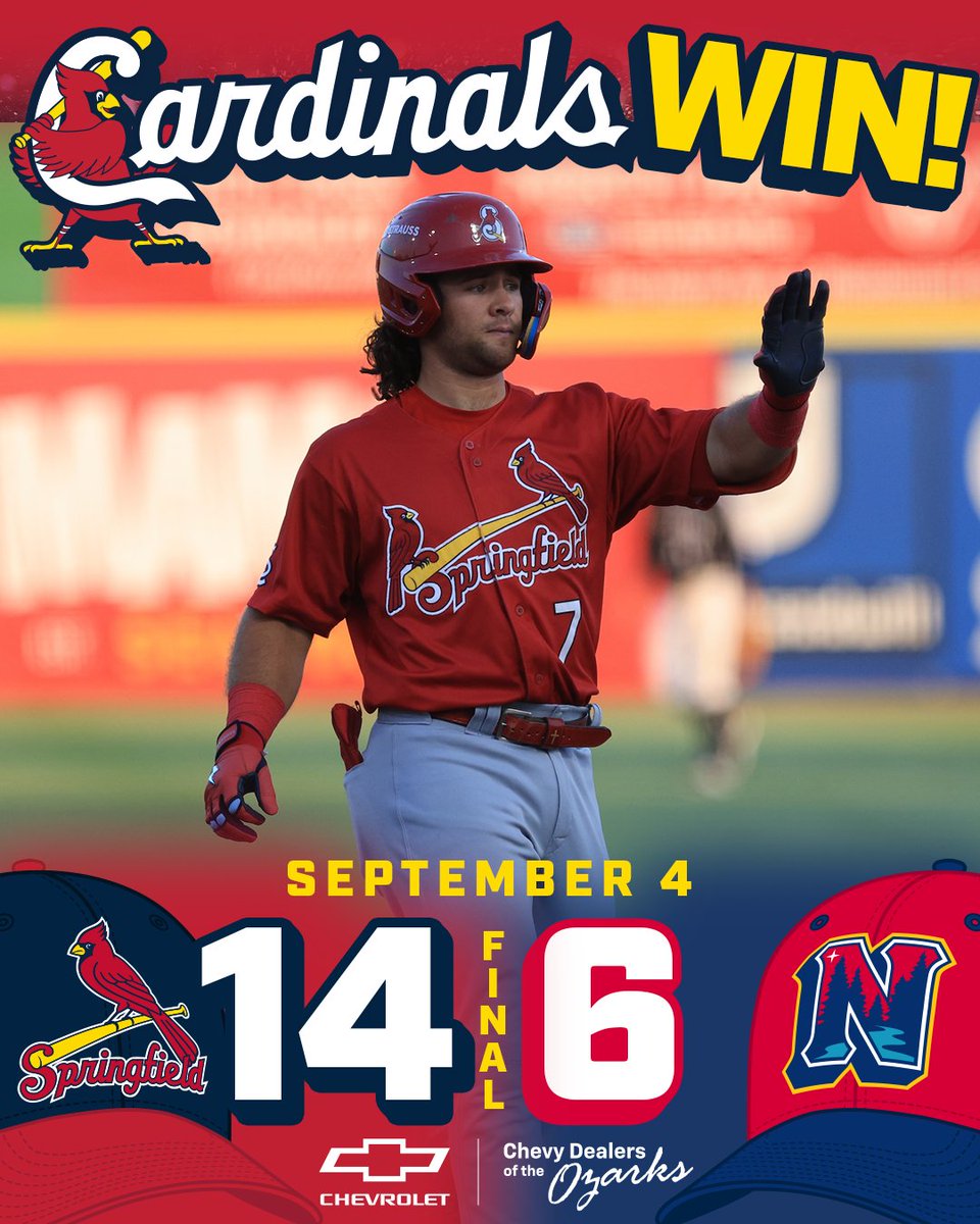 Your Springfield Cardinals have matched a franchise record with their ninth straight victory.