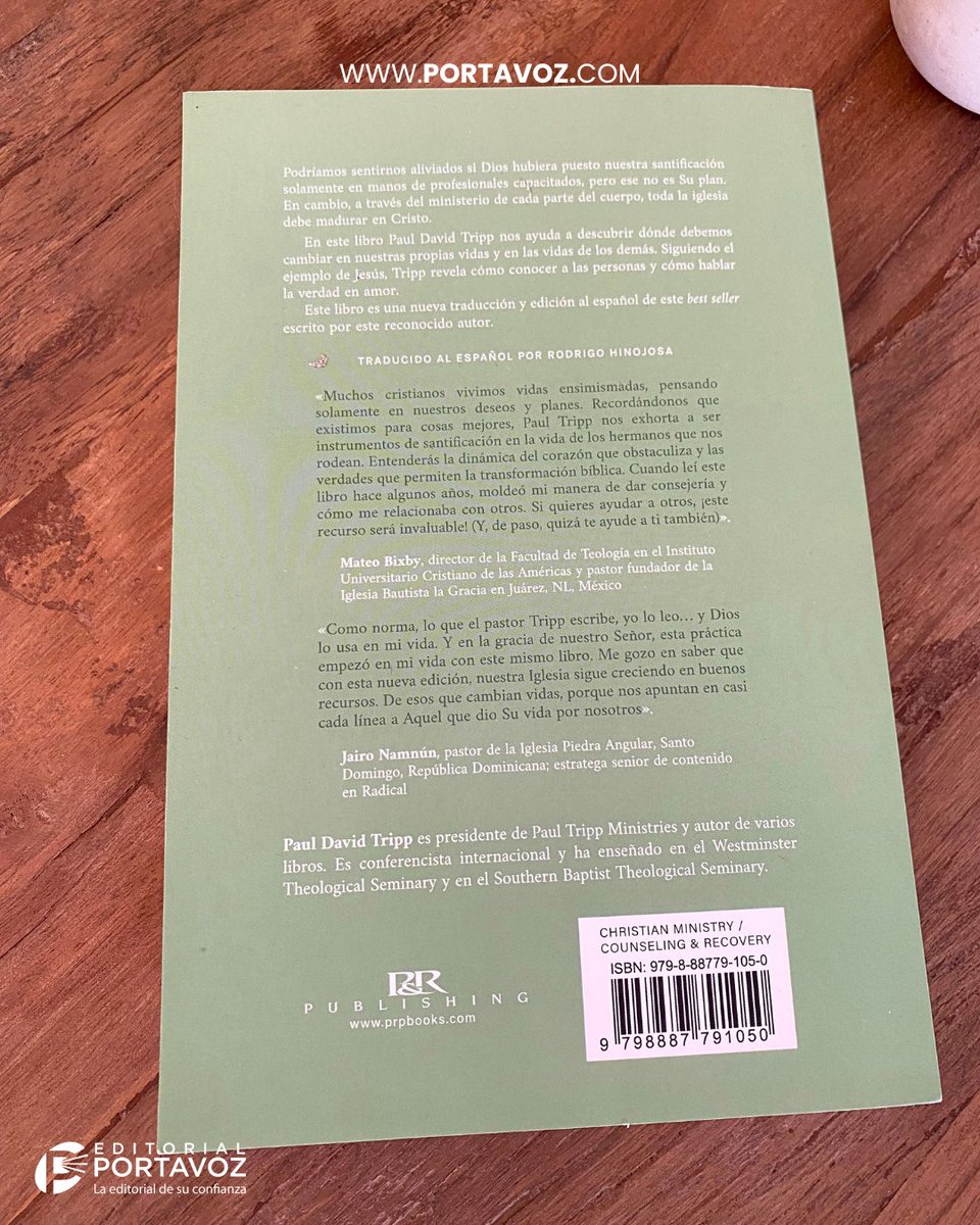 🛠️ Dios quiere usarte como instrumento en Su obra redentora.

En este libro descubrirás cómo acompañar a otros en su proceso de transformación, no como experto, sino como parte activa del cuerpo de Cristo🤝.

👉 portavoz.com/instrumentos-e…

#EditorialPortavoz #Discipulado <a href="/sepasocial/">Sepasocial</a>