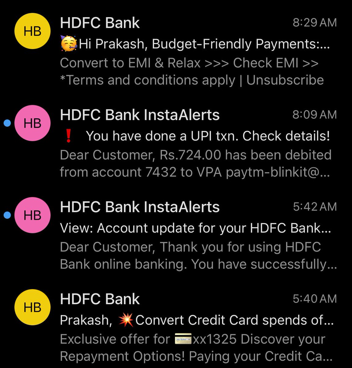 क्या भसड़ है ये BC 
मेरा क्रेडिट कार्ड बिल टाइम से पहले ही भरा जा चुका है फिर भी दिन में १० मेल और मेसेज आते है ड्यू के ? 
क्या है ये ? 
<a href="/HDFC_Bank/">HDFC Bank</a> <a href="/HDFCBank_Cares/">HDFC Bank Cares</a>