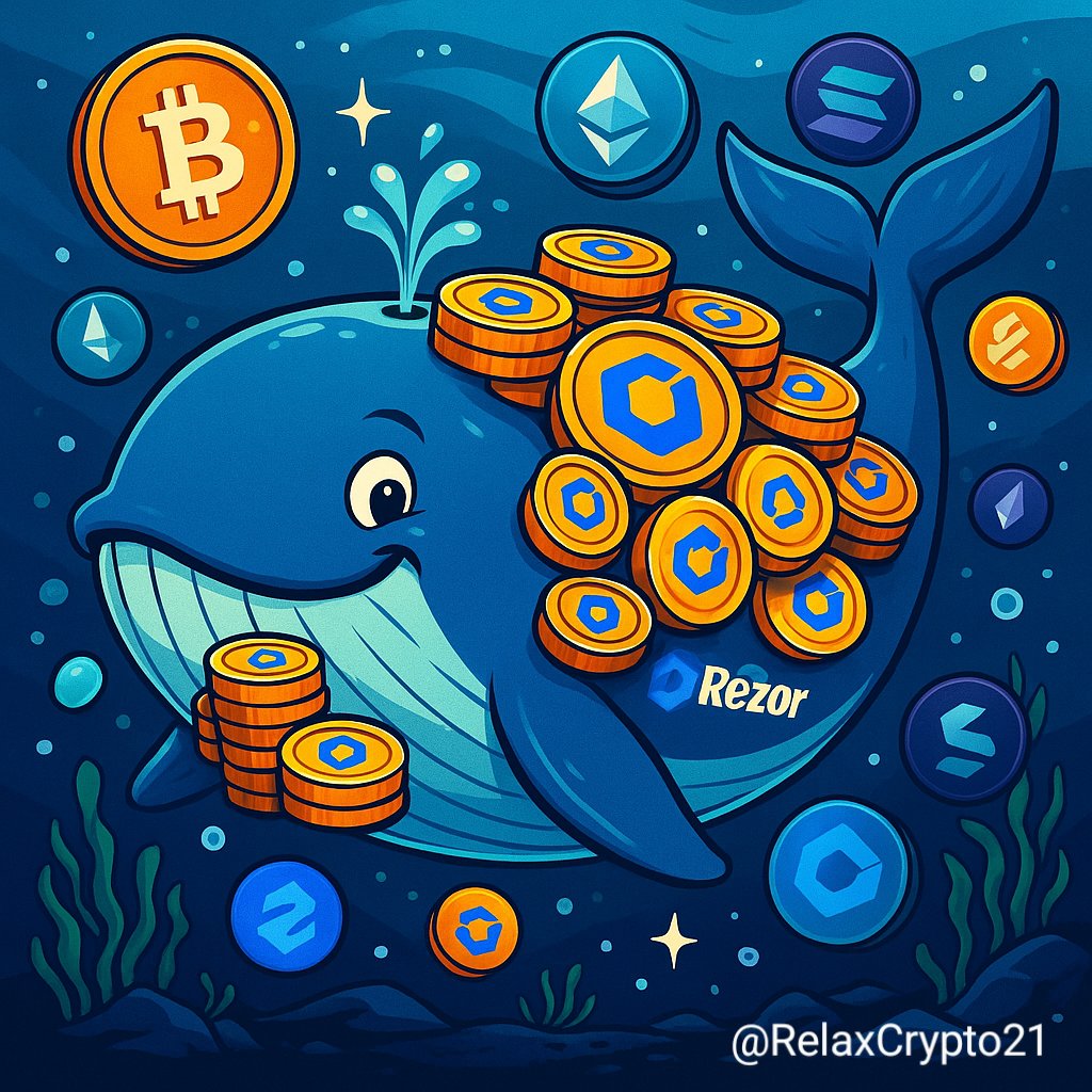 Everyone wishes they were a whale 🐋 when crypto skyrockets…
But when prices are low, they don’t buy.

ReZor is sitting at just $0.0003.
Time to load up and become the whale before the storm hits. 🚀🔥

#Rezor #RZR #CryptoWhales #BullRun2025 #Altcoins #DeFi #Web3