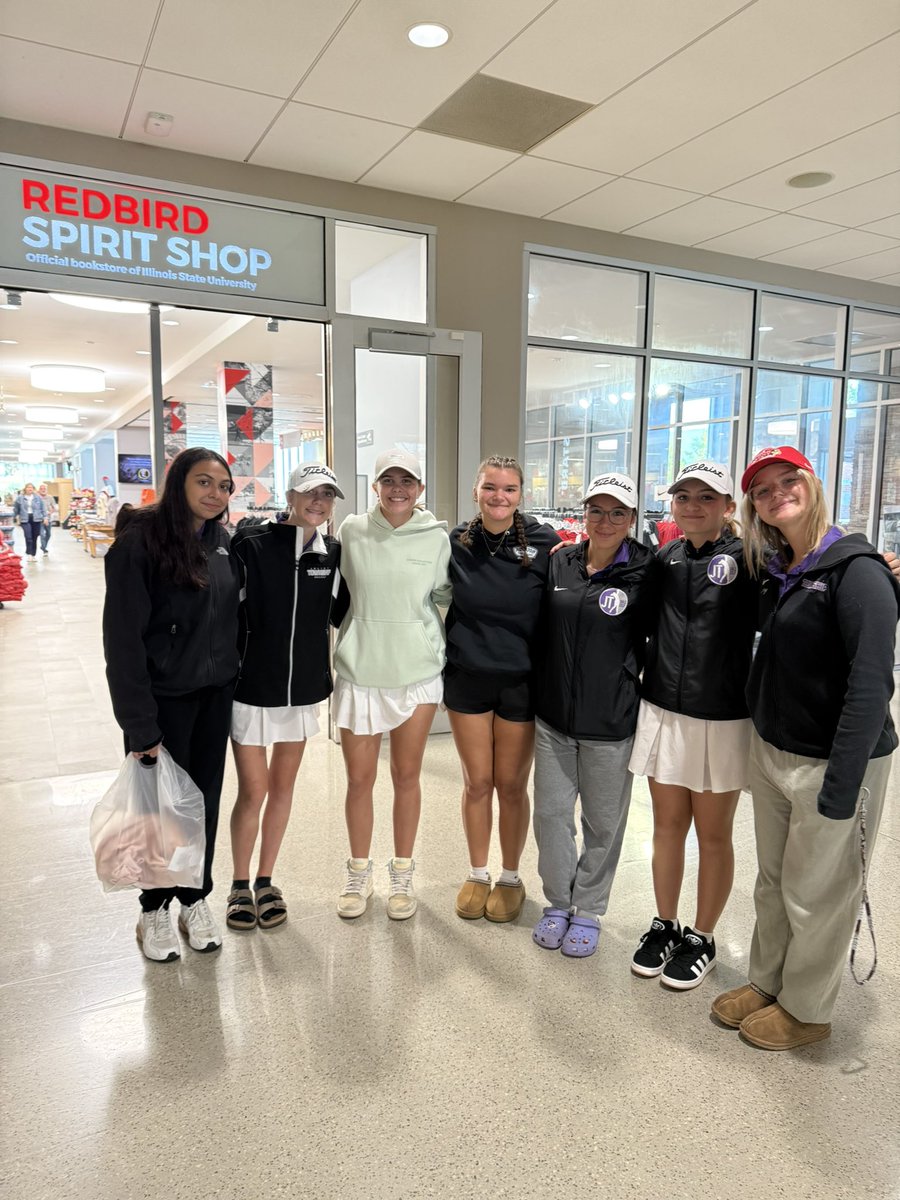 JT_GirlsGolf's tweet photo. JT Girls with another top 10 finish in tournament play, this time in the U-High Invite at Weibring GC.  Scoring today were Sophia Podmolik 82 (12th Place Overall), Grace Vanderhyden 94, Liliana Gomez 99, and Leah Duensing 100. The girls also were able to tour ISU’s campus:) https://t.co/Vfo9GDiYfc